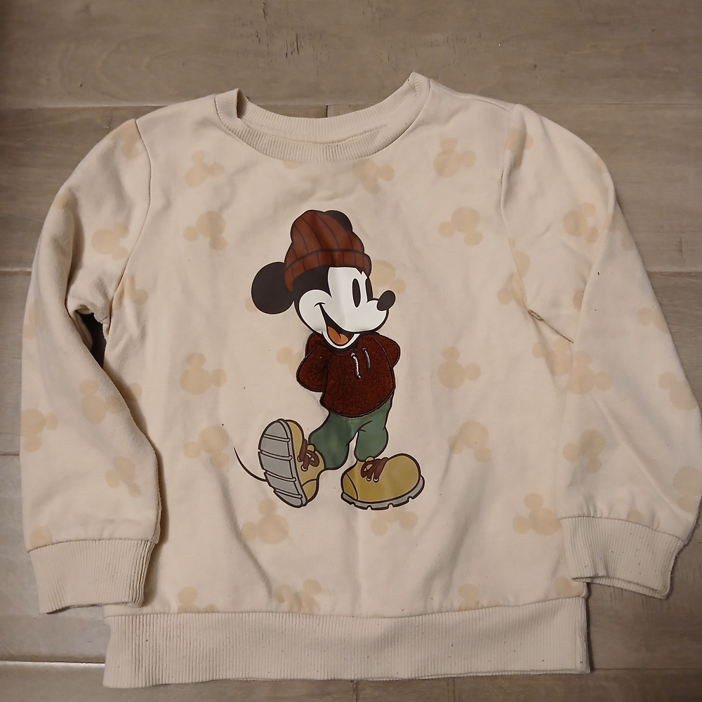🥳Disney Cream Mickey Mouse Sweatshirt